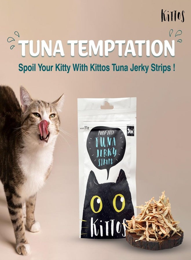 Trixie Combo of Trixie Playing Rod with Fish Toy for Cats - 65 cm and 3 Pack of Kittos Tuna Jerky Strips Treats, 35 g - Image 2